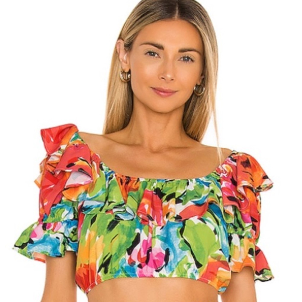 Show Me Your Mumu Jessie Top In Mimosa Blooms Print